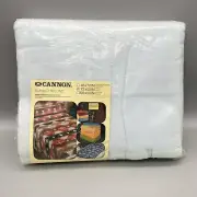 Cannon Blanket Second Light Blue Twin Full Polyester Machine Washable NOS USA