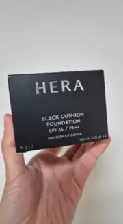 HERA Black Cushion – SPF34 PA++, Brightening & Coverage, 15g x 2ea