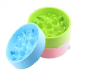 P239 3X Dog Slow Food Bowl Feeder Anti-Choke Bowl Pet Supplies
