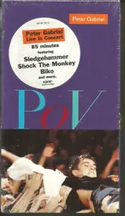 Genesis PETER GABRIEL Pov LIVE IN COVERT Canada VHS VIDEO SEALED w/ HYPE STICKER