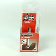Vermont American Router 1/4" Corebox Bit 1/8" Radius 1/4" Shank Carbide 23121