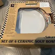 Pine Cove By Sakura Debbie Mumm Soup/Cereal Bowls, Christmas Bowls