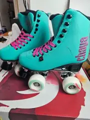 Chaya Melrose Deluxe Turquoise Roller Skates Size 36 NEW FREE POST
