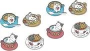 [LIFKOME] 2sets Alloy Brooch Cartoon Bag Pin Decorative for Clothes Backpack Diy Craft Accessory 4pcs*2