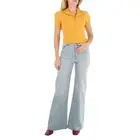Jacquemus Ladies Orange Tangelo Zip-Up Cycling Shirt, Brand Size 34 (US Size 0)