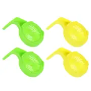 4 Pcs Sprouts Growing Kit 86mm Wide Mouth Canning Jar Lid, Yellow/Green
