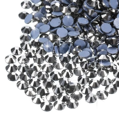 1440 Pcs Hotfix Flatback Crystal Glass Gems (SS16 4mm, Mine Ash)