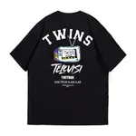 TWINS T 恤電視手錶 AJAB T 恤 DISTRO COTTON COMBED 24S