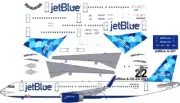 jetBlue Balloons Airbus A-321 Pointerdog7 decals for Revell 1/144 kit