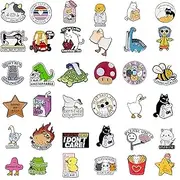 [yoyoung] 20/40/50 PCS Girl's Enamel Backpack Pins, Funny Enamel Pins Bulk Set Cool Button Pins Aesthetic Brooch Lapel Pins Anime for Backpacks, Jackets, Hats, Kids, Girls