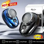 Mini-shave Portable Electric Shaver for Men USB Rechargeable W/ Digital Display-