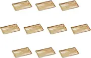 Set of 10 Yellow Ash Glaze 8.0 Grilling Dishes [9.3 x 5.6 x 0.9 inches (23.6 x 14.2 x 2.3 cm) | Setomonohonpo