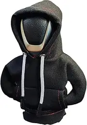Nayubo Car Gear Shift Cover, Cute Shift Knob Hoodie Universal Cover for Shifter Stick Funny Sweater Shirt for Gear Shift Knob Cover Mini Automotive Interior Accessories (Black)