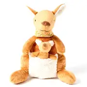 Jiggle & Giggle Polyester 24cm Rocky The Kangaroo Kids Soft Plush Toy Brown 0m+