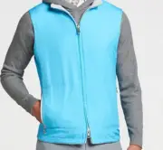 PETER MILLAR 2XL Thermal Block Reversible Fleece Lined Golf Vest Full Zip $168