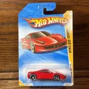 Hot Wheels 2009 Ferrari 458 Italia - Red 2010 New Models 39/52 W8