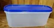 New Tupperware Modular Mates Super Oval #2 Sapphire Blue Seal Lid 7 1/2 Cups