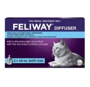 *NEW* Feliway Cat Diffuser Refill 48ml 3 Pack Economy Pack
