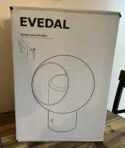 Ikea EVEDAL Table Lamp Glass, Marble/Gray with Dimmer & Bulb Design Aaron Probyn