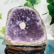 1498g Natural Amethyst Geode Mineral Specimen Crystal Quartz Energy Decoration