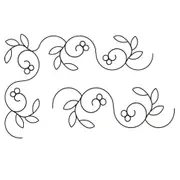 Quilting Full Line Stencil BERRY VINE A3 Reusable for Quilts use Pounce New