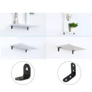 Angle Bracket Stainless Steel Black Brace Corner Fastener Floating Shelf Support