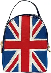 [Signare] Tapestry Mini Backpack Women, Small Crossbody Purse, Travel Shoulder Bags, Handbag Wallet, Satchel School Bag, Daypack in English Design (Union Jack, MIPK-UJ), Union Jack, One Size