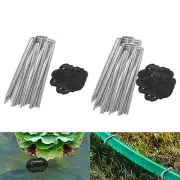 Garden Pegs U Shaped Metal Pins Heavy Duty Spikes Ground Staple with tyJwP
