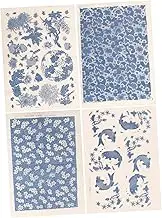 UTHCLO 4Sheets Pottery Transfer Paper Premium Underglaze Clay Transfer Paper for DIY Crafts Safe and Practical Decoration Easy to Use for Pottery and Ceramics