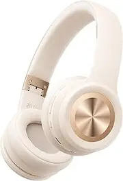 Picun Solo6 Wireless On-Ear Headphones, 5EQ Music Mode, 140H Battery, Foldable Lightweight Wireless Headphones with Bluetooth 5.4, Hands-Free Calls, App Control, Android & iOS Compatible (Khaki)