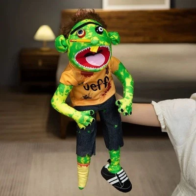 Jeff hand puppet series zombie Jeffy plush toy storytelling interactive kid gift
