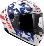 LS2 FF805 Thunder GP Aero Replica Baz, full face helmet , color: White/Red/Black , size: L