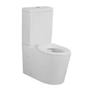 595*335*770mm Poseidon Avis Gloss White Rimless Junior Back To Wall Toilet