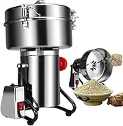 Cereal Grinder, 2200W Electric Grain Grinder, with Timing Function and 270° Swing Type Flour Mill, Speed Grinder Mill with 6 Blades Grinder Machine, for Coffee Nut Cereal Flour Corn Seeds
