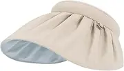 [SXLYKJ] Women Sun Visor Hat Sun Hat Women's Summer Anti-Ultraviolet Beach Shell Hat Sun Hat to Cover The Face Cycling Empty Sun Hat (54~58cm) (Color : Beige)