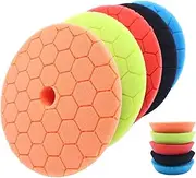 Buffing Polishing Pads 5 Pcs 6 Inch Large Size Sponge Polishing Pads Car Foam Buffing Sponge Pads Kit for Car Buffer Polisher Compounding Polishing Waxing