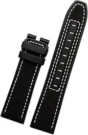[Generic] 22mm Canvas Rubber Watch Strap Men Wrist Band For MIDO M038/M038431A Series Soft Watchbands produced in china
