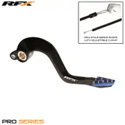 RFX Pro ST Rear Brake Lever (Hard Anodised Black/Blue) - Yamaha YZ125/250