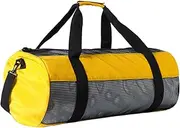[Generic] Snorkel Bag Dive Gear Bag Foldable Mesh Design Easy to Carry for Diving Snorkeling Surfing PVC Zipper Durable Nylon Low