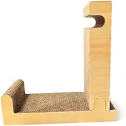 Reversible Indoor Cat Scratcher Triangle L Shape Cats Scratching Board Post Foldable Durable Cardboard Vertical Pad Home Furniture Scratch Protector