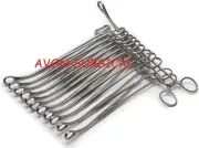 12 EACH NEW O.R GRADE BODY PIERCING Forceps Kit Hemostat SPONGE CLAMP 6" Curved