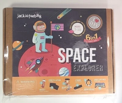 Jack In The Box 6 In 1 Space Explorer Craft Box NEW FAST FREE SHIPPING! SEALED