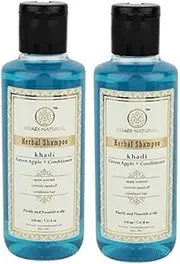 Khadi Green Apple + Conditioner Shampoo, 210ml (Pack of 2)