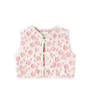 [The New Society] The New Society Leontis floral cotton vest Y 8 beige