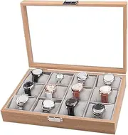 TAOTAOOPK Watch Box Holder Watches Display Storage Organizer Modern Wood Case