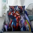 Queen/Single/King/Double Bed Quilt/Doona/Duvet Cover Set Building Spiderman