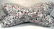 3 Sided Dog Bone Shaped Neck Pillow, Lower Back Support LG Dogs