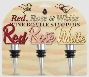 Wide Eye Designs Red, White, and Rosé Wine Stoppers