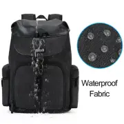 Black Canvas Camera Bag Backpack Case For Canon Nikon Sony Pentax Leica SLR DSLR