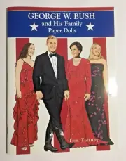 George W Bush and His Family Paper Dolls Laura President History 2001 UNCUT